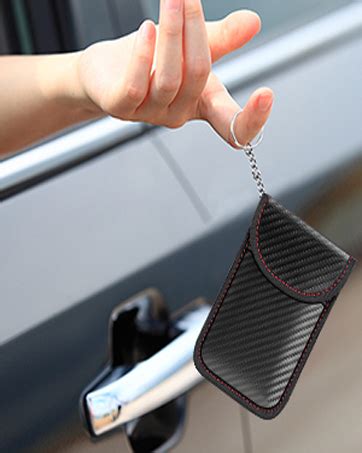 key fob pouch rfid block|rfid blocking pouch for keys.